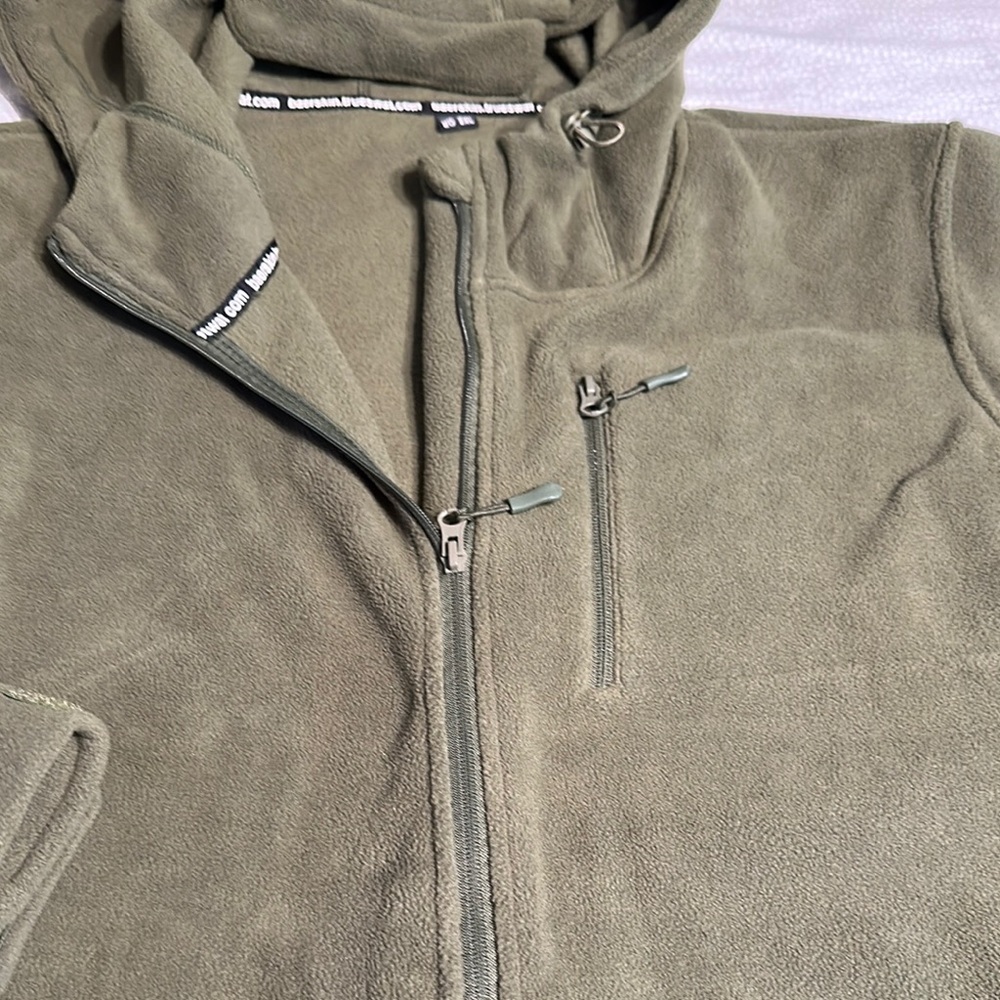Baerskin TrueSweat Olive Green Hoodie - Picture 2 of 15